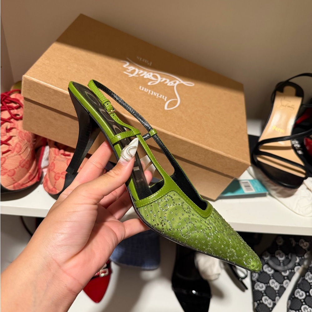 Gucci Green Women's Heels